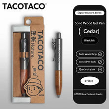 Load image into Gallery viewer, TACOTACO MiniClick Pocket Gel Pen – Wooden Grip Edition