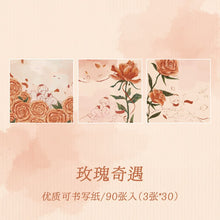 Load image into Gallery viewer, Rose Garden Memoire: Vintage Foil Stamped Sticky Notes