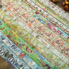 Load image into Gallery viewer, "In the Mountains" series Gold Foiled Washi Tape Sets (17pcs)