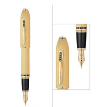 Load image into Gallery viewer, CROSS Gold Majesty 23KT Gold Plate Fountain Pen