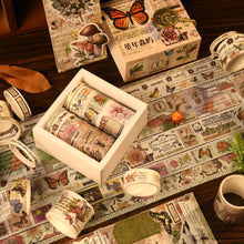 Load image into Gallery viewer, Exotic Nature Vintage Style Washi Tape Sets - Limited Edition