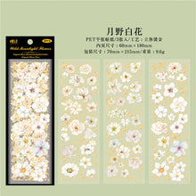 Load image into Gallery viewer, Three-Dimensional Sunset Flower Borders Gold Foiled Stickers