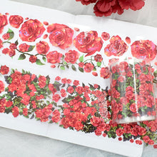 Load image into Gallery viewer, Japanese Floral Heaven Transparent Extra Large Washi Tape Sets (21 Designs)