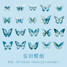 Load image into Gallery viewer, Crystal Series Butterfly Laser Decorative Stickers