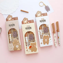 Load image into Gallery viewer, Kawaii Cocoa Bear Cartoon Fountain Pen Set