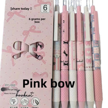 Load image into Gallery viewer, Pink Bow Dream Gel Pen Set