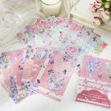 Load image into Gallery viewer, Nostalgic Blooms and Butterfly Parchment Material Paper