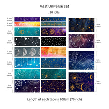Load image into Gallery viewer, Vast Universe Washi Tape Set (20 pcs)