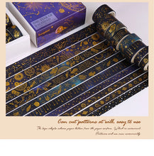 Load image into Gallery viewer, The Floating Series Gold Foiled Washi Tape Sets (10 pcs a set)