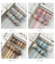 Load image into Gallery viewer, Exclusive Washi Tape Sets (10 pcs)