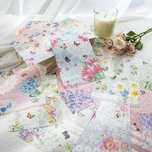 Load image into Gallery viewer, Nostalgic Blooms and Butterfly Parchment Material Paper
