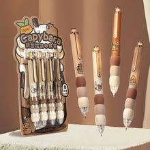 Load image into Gallery viewer, Capybara Sponge Grip Gel Pens Set