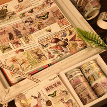 Load image into Gallery viewer, Exotic Nature Vintage Style Washi Tape Sets - Limited Edition