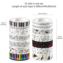 Load image into Gallery viewer, Melody Notes Washi Tape Collection – Musical Edition