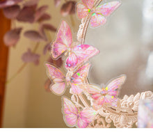 Load image into Gallery viewer, Crystal Series Butterfly Laser Decorative Stickers