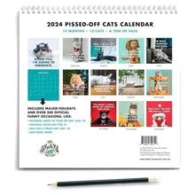 Load image into Gallery viewer, 2024 Pissed-Off Cats Calendar