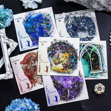 Load image into Gallery viewer, Nostalgic Nebula Laser Cat Stickers