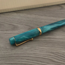 Load image into Gallery viewer, Peacock Blue Acrylic Fountain Pen