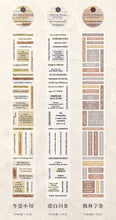 Load image into Gallery viewer, Vintage Style Literary English Poetry Washi Tape