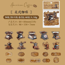 Load image into Gallery viewer, Coffee Theme Decorative Stickers