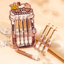 Load image into Gallery viewer, Capybara Sponge Grip Gel Pens Set