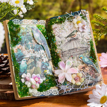 Load image into Gallery viewer, Vintage Style Floral & Birds Material Paper Sets