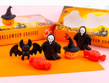 Load image into Gallery viewer, Halloween Rubber Eraser Set (4 pcs)