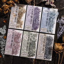 Load image into Gallery viewer, Rustic Petal Manuscript Stickers - Limited Edition