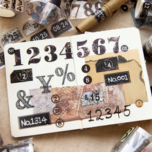 Load image into Gallery viewer, Vintage Style Digital Age Series Masking Washi Tape