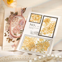Load image into Gallery viewer, The Flower of Mist & Light Gilded Floral Stickers