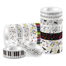 Load image into Gallery viewer, Melody Notes Washi Tape Collection – Musical Edition