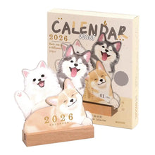 Load image into Gallery viewer, Paws & Tails 2026 Desk Calendar
