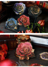 Load image into Gallery viewer, Vintage Style Gold Foiled Rose Stickers