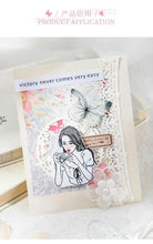 Load image into Gallery viewer, Nostalgic Blooms and Butterfly Parchment Material Paper