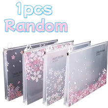 Load image into Gallery viewer, 🌸 Sakura Bloom A4 File Pouch – Kawaii Edition