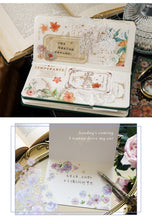 Load image into Gallery viewer, Three-Dimensional Sunset Flower Borders Gold Foiled Stickers