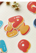 Load image into Gallery viewer, Bubble Alphabet & Number Stickers