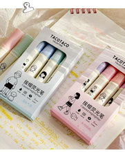 Load image into Gallery viewer, Tacotaco Color Highlighter Sets (4pcs a set)