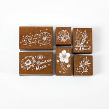 Load image into Gallery viewer, Vintage Style Nature Rubber Stamps Sets (6pcs)