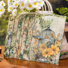 Load image into Gallery viewer, Vintage Style Floral & Birds Material Paper Sets
