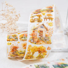 Load image into Gallery viewer, Vintage Four Seasons Scenery Masking Washi Tapes