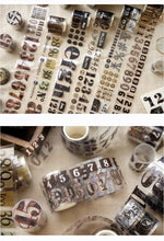 Load image into Gallery viewer, Vintage Style Digital Age Series Masking Washi Tape