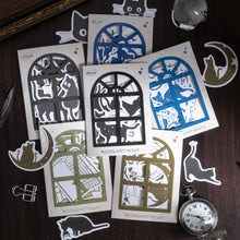 Load image into Gallery viewer, Kawaii Curious Cat Decorative Stickers (6 colors)