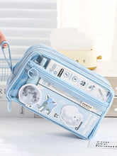 Load image into Gallery viewer, Dual-side Transparent Large Capacity Pencil Case