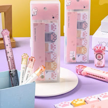 Load image into Gallery viewer, Cat Paw Print Stationery Set