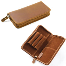 Load image into Gallery viewer, Voyager Leather Fountain Pen Case