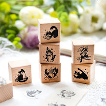 Load image into Gallery viewer, Curious Cat Rubber Stamps