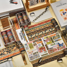 Load image into Gallery viewer, Vintage Petals Washi Tape Collection (12 pcs)