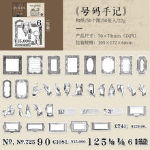 Load image into Gallery viewer, Poet's Notebook Series Decorative Stickers (4 Designs)