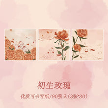 Load image into Gallery viewer, Rose Garden Memoire: Vintage Foil Stamped Sticky Notes